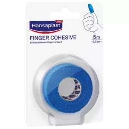 HANSAPLAST Zavoj za prste samoljepljivi 2,5 cm x 5 m plavi, 1 kom
