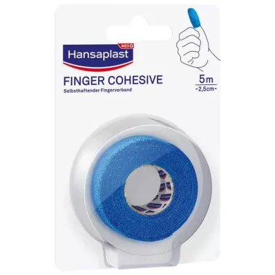 HANSAPLAST Zavoj za prste samoljepljivi 2,5 cm x 5 m plavi, 1 kom HANSAPLAST Zavoj za prste samoljepljivi 2,5 cm x 5 m plavi, 1 kom