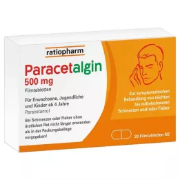 PARACETALGIN 500 mg filmom obložene tablete, 20 kom