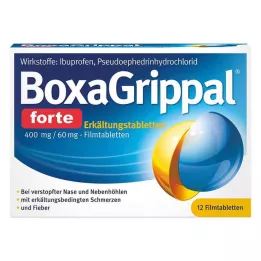 BOXAGRIPPAL forte tableta protiv prehlade. 400 mg/60 mg FTA, 12 kom