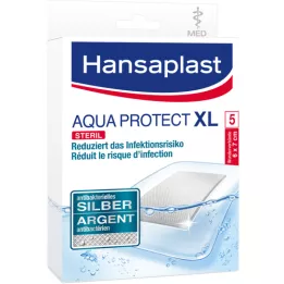 HANSAPLAST Aqua Protect obloga za rane antibact.6x7 cm, 5 kom