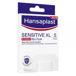 HANSAPLAST Obloga za osjetljive rane sterilna 6x7 cm, 5 kom