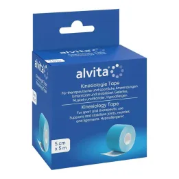 Kineziološka traka Alvita 5 cmx5 m plava, 1 kom