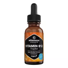 VITAMIN B12 100 µg veganske kapi visoke doze, 50 ml