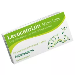 LEVOCETIRIZIN Micro Labs 5 mg filmom obložene tablete, 20 kom