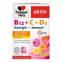 DOPPELHERZ B12+C+D3 Depot aktivne tablete, 30 kom