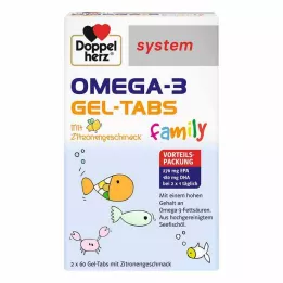 DOPPELHERZ Omega-3 Gel-Tabs obiteljski sustav, 120 kom