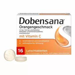 DOBENSANA Okus naranče 1,2mg/0,6mg pastile, 16 kom