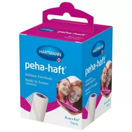 PEHA-HAFT Fiksirajući zavoj bez lateksa 6 cmx4 m OTC, 1 kom