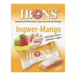 IBONS Bomboni za žvakanje Ginger Mango Box, 60 g