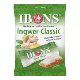 IBONS Ginger Classic vrećica bombona za žvakanje, 92 g