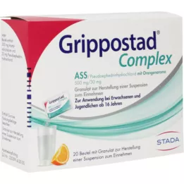 GRIPPOSTAD kompleks ASS/pseudoeph.500/30 mg naranča, 20 ST