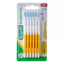GUM Bi-Direction Interdentalb.1,4 mm žuta, 6 kom