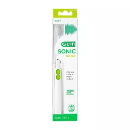GUM SONIC DAILY Sonic četkica za zube bijela, 1 kom