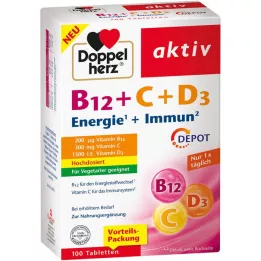 DOPPELHERZ b12+c+d3 depot aktivne tablete, 100 ST