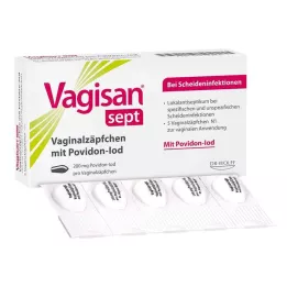 VAGISAN sept vaginalni čepići s povidon-jodom, 5 kom