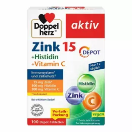 DOPPELHERZ Cink+Histidin Depot tablete active, 100 kom