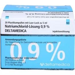 NATRIUMCHLORID-Otopina 0,9% Deltamedica Luer-lo Pl., 20x5 ml