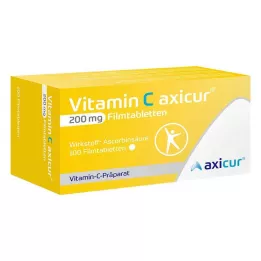 VITAMIN C AXICUR 200 mg filmom obložene tablete, 100 kom