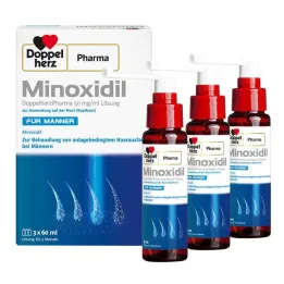 MINOXIDIL DoppelherzPharma 50 mg/ml otopina za muškarce, 3X60 ml