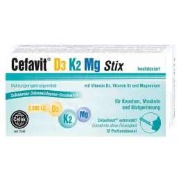 CEFAVIT D3 K2 Mg 2.000 I.E. Stix granule, 12 kom