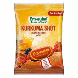 EM-EUKAL Bonboni Turmeric Shot punjeni bez šećera, 75 g