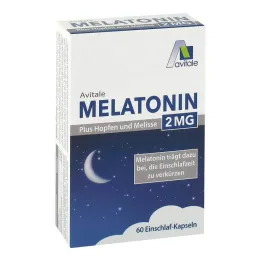 Melatonin 2 mg plus hmelj i matičnjak kapsule, 60 kom