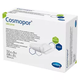 COSMOPOR Silikonska obloga za rane 5x7,2 cm, 10 kom
