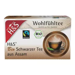 H&amp;S Organski crni čaj iz Assam filter vrećica, 20X1,80 g