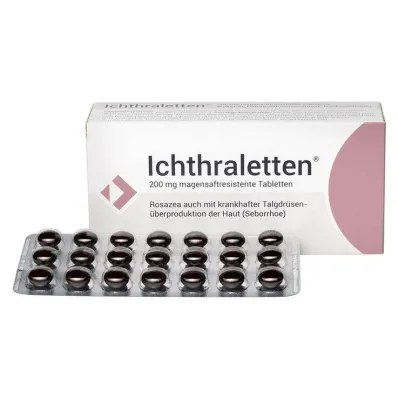 Ichthraletten® 200 mg tablete za rosaceu, 168 kom