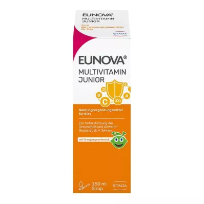 EUNOVA Junior sirup s okusom naranče, 150 ml