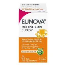 Eunova Junior tablete za žvakanje s okusom naranče, 100 kom
