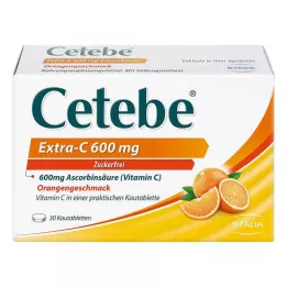 CETEBE Extra-C 600 mg tablete za žvakanje, 30 kom