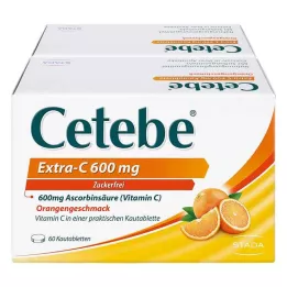 CETEBE Extra-C 600 mg tablete za žvakanje, 120 kom