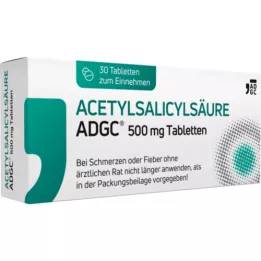 ACETYLSALICYLSÄURE ADGC tablete od 500 mg, 30 sati