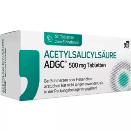 ACETYLSALICYLSÄURE ADGC 500 mg tableta, 50 sati