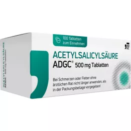 ACETYLSALICYLSÄURE ADGC tablete od 500 mg, 100 ST