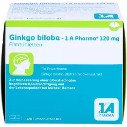 GINKGO BILOBA-1A Pharma 120 mg filmom obložene tablete, 120 kom