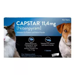 CAPSTAR 11,4 mg tablete za mačke/male pse, 1 kom