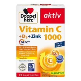 Doppelherz tablete vitamina C 1000 + D3 + cink depo, 30 tableta