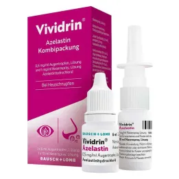 Vividrin® Azelastine kombinirano pakiranje za alergije na peludnu groznicu &amp; , 1 kom
