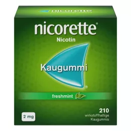 NICORETTE 2 mg gume za žvakanje freshmint, 210 kom
