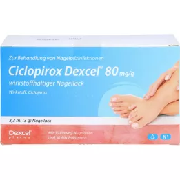 CICLOPIROX Dexcel lak za nokte s aktivnim sastojkom 80 mg/g, 3,3 ml