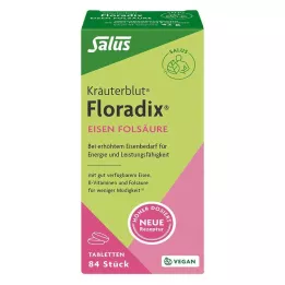 FLORADIX Željezo folna kiselina tablete, 84 kom