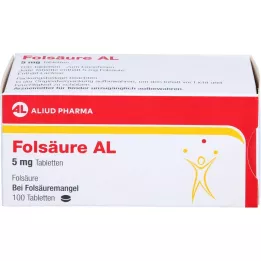 FOLSÄURE AL tablete od 5 mg, 100 ST