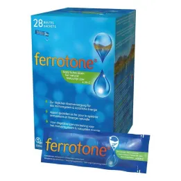 Ferrotone prirodno željezo plus vitamin C jabuka vrećica, 28X25 ml