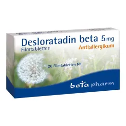 Desloratadine beta 5 mg filmom obložene tablete, 20 kom