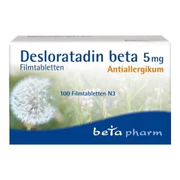 Desloratadine beta 5 mg filmom obložene tablete, 100 kom