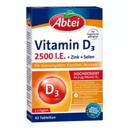 ABTEI Vitamin D3 2500 IU tablete + cink + selen, 42 kom
