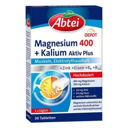 Abbey magnezij 400 + kalij tablete, 30 kom